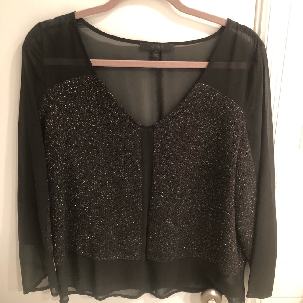 Aryn K Sheer Sweater Top